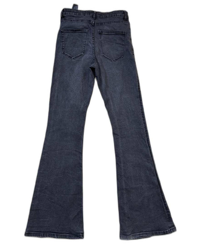 Zara Woman Premium Wide Leg Gray Denim Jeans - S | Waist: 28"
