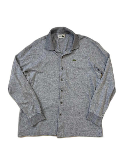 Lacoste Grey Long-Sleeve Button-Down Shirt - M