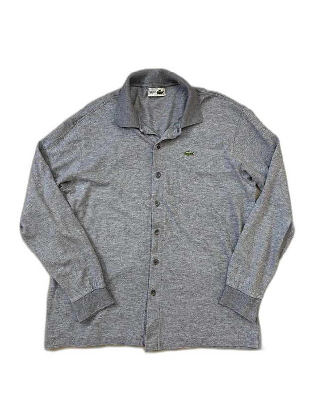 Lacoste Grey Long-Sleeve Button-Down Shirt - M