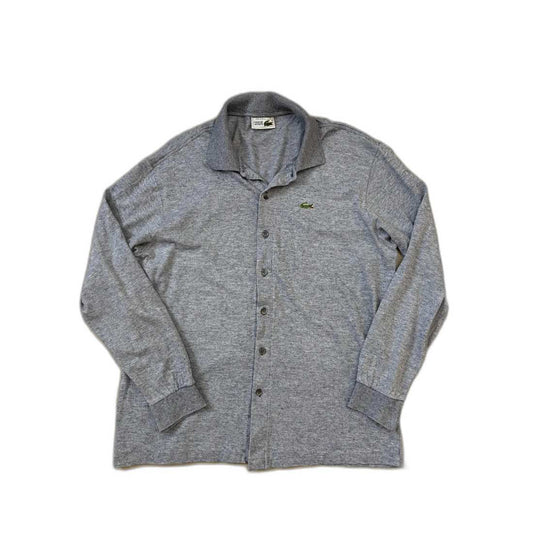 Lacoste Grey Long-Sleeve Button-Down Shirt - M