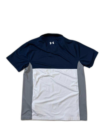 Under Armour Performance Navy, White & Grey Polo Shirt - XS