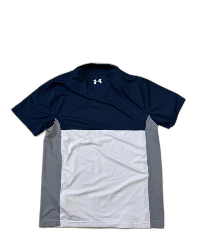 Under Armour Performance Navy, White & Grey Polo Shirt - XS