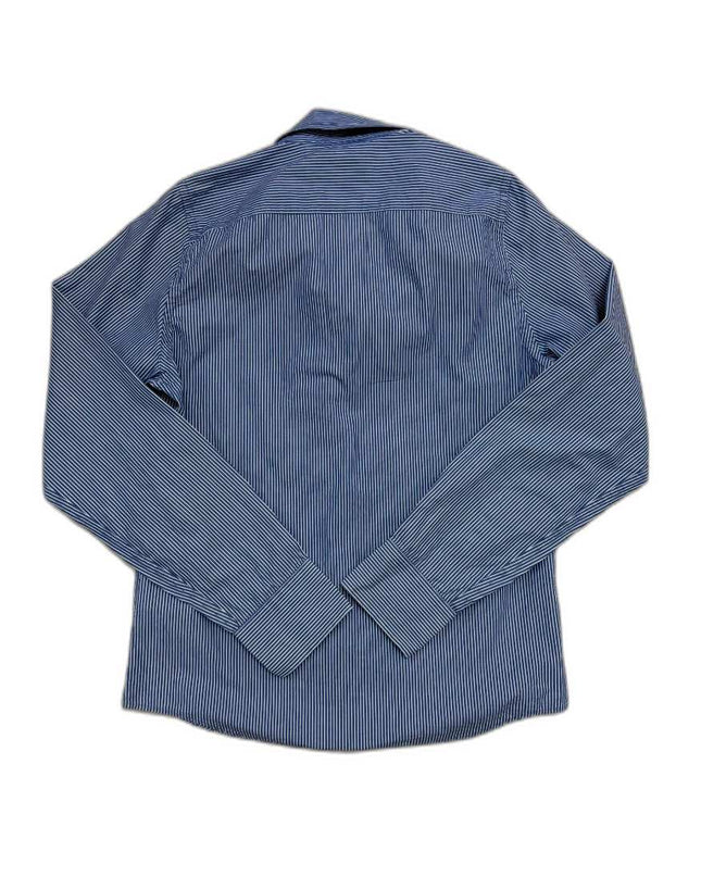 Hollister California Navy Blue & White Pinstripe Casual Shirt - S