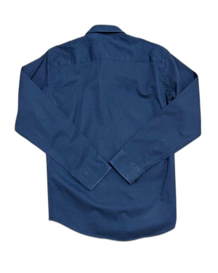 Tommy Hilfiger Contrast Placket Navy Blue Button-Down Shirt - XS