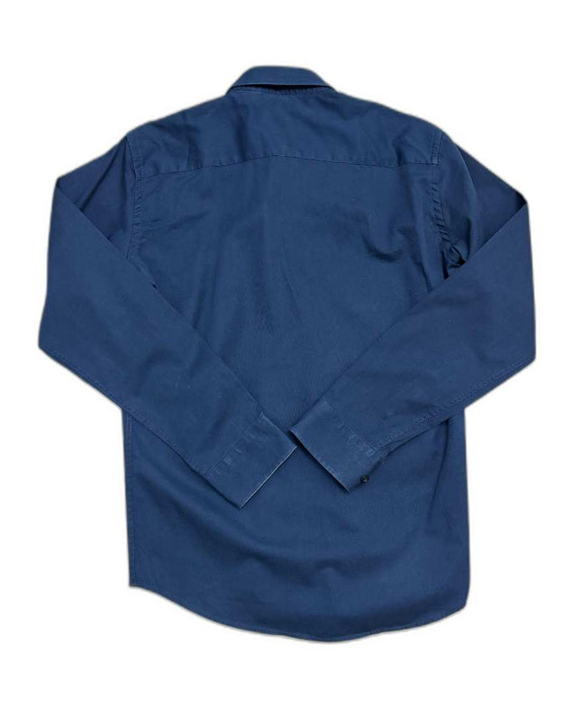 Tommy Hilfiger Contrast Placket Navy Blue Button-Down Shirt - XS
