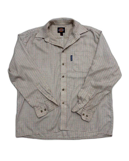 Dickies Multicolor Grid Check Beige Casual Shirt - XL
