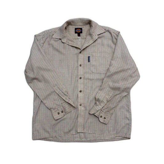 Dickies Multicolor Grid Check Beige Casual Shirt - XL