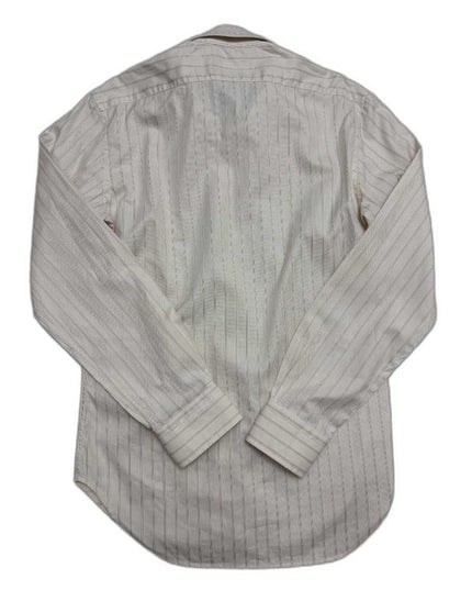 Zara Man Pinstripe Cotton Cream Shirt - S