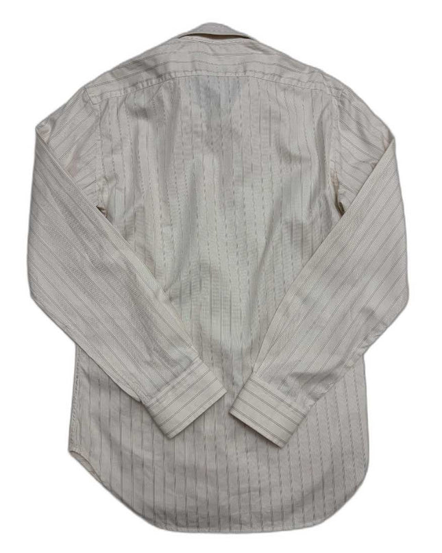 Zara Man Pinstripe Cotton Cream Shirt - S
