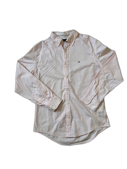 Tommy Hilfiger Regular Fit Oxford Long Sleeve Classic Pink Shirt - XS