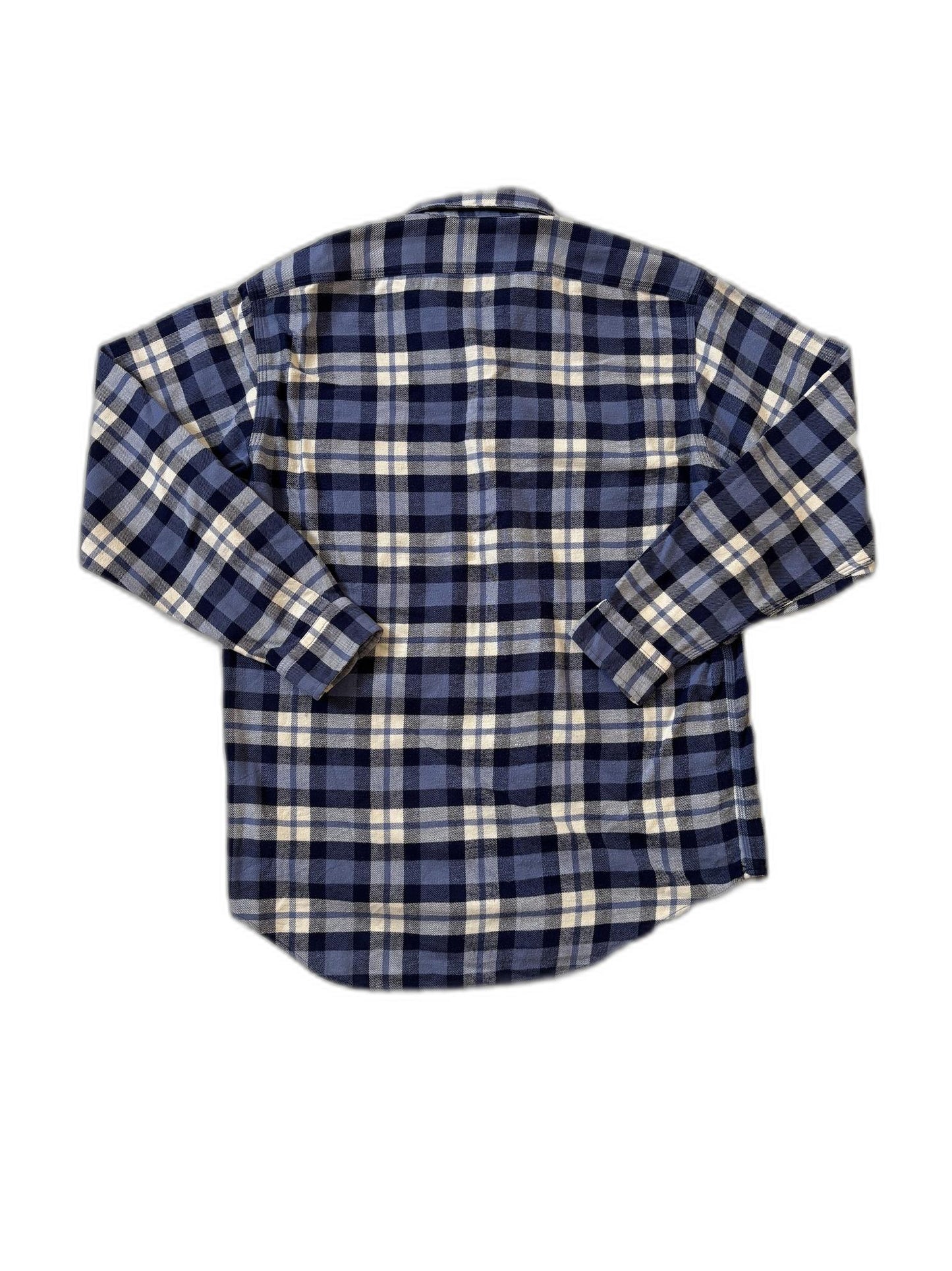 Ralph Lauren Dungaree Blue & Cream Checks Polo shirt - S
