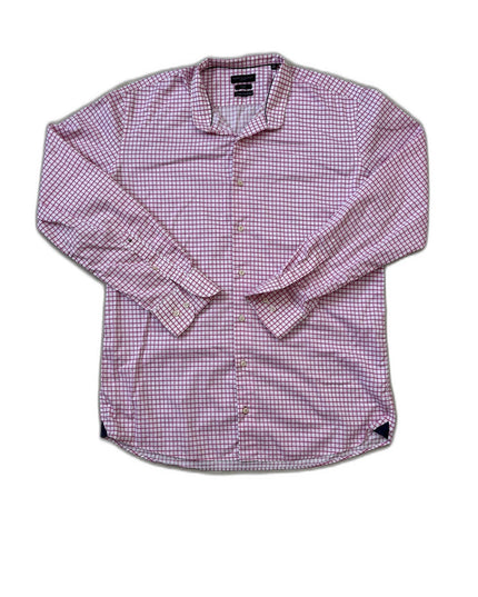 Tommy Hilfiger Tailored Fitted Wrinkle-Free Check Shirt - M