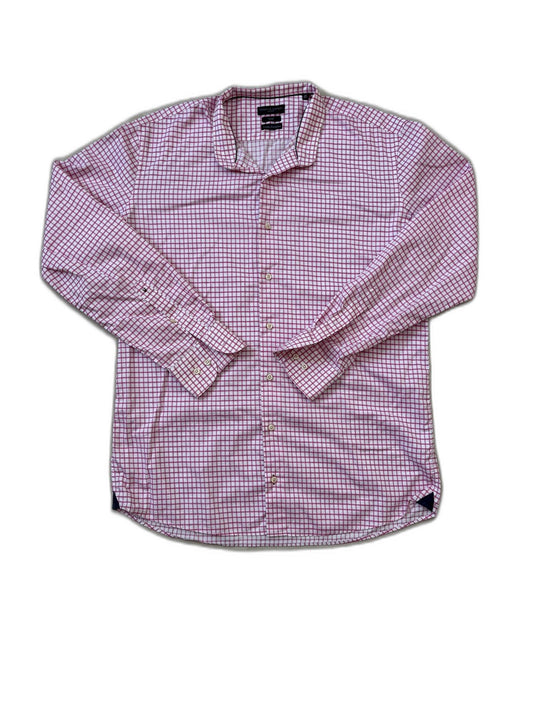 Tommy Hilfiger Tailored Fitted Wrinkle-Free Check Shirt - M