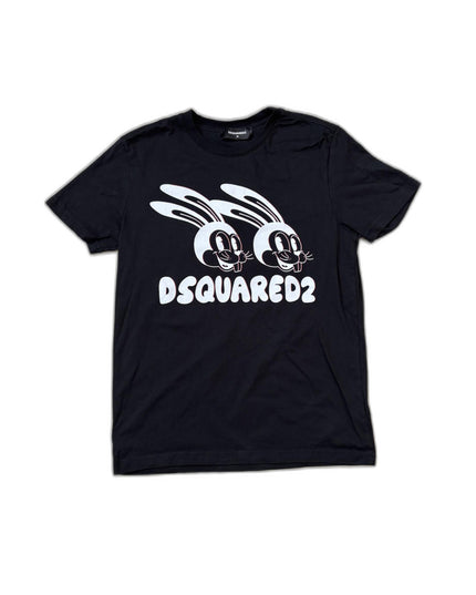 Dsquared2 Twins Rabbit Print Black T-Shirt - S