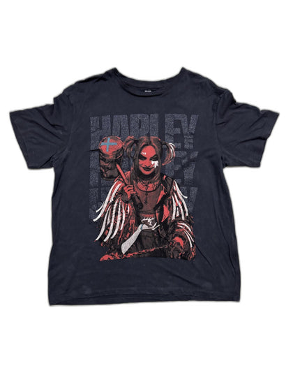 Cropp Harley Quinn with Sparkle Graphic T-Shirt- M