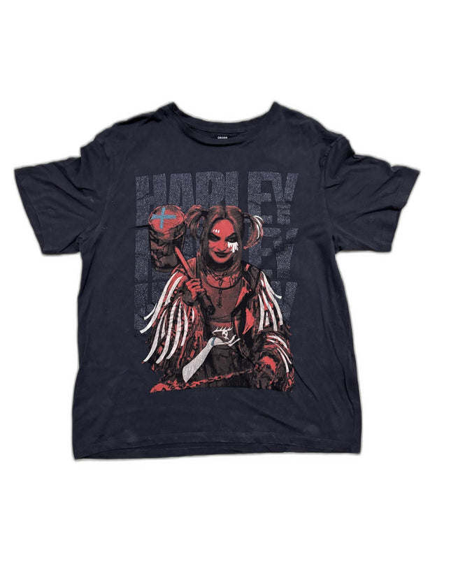 Cropp Harley Quinn with Sparkle Graphic T-Shirt- M