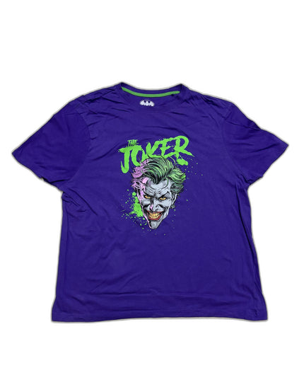 Batman The Joker Licensed Purple Graphic T-Shirt - L