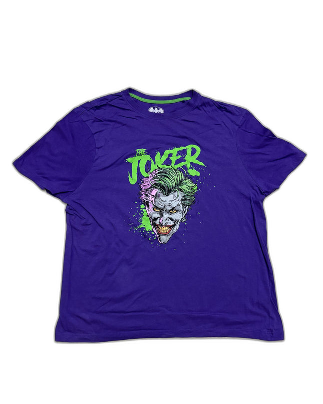 Batman The Joker Licensed Purple Graphic T-Shirt - L