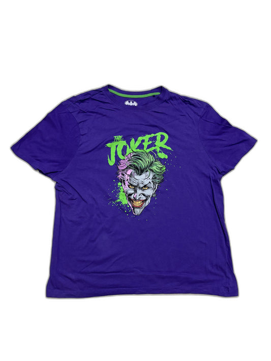 Batman The Joker Licensed Purple Graphic T-Shirt - L
