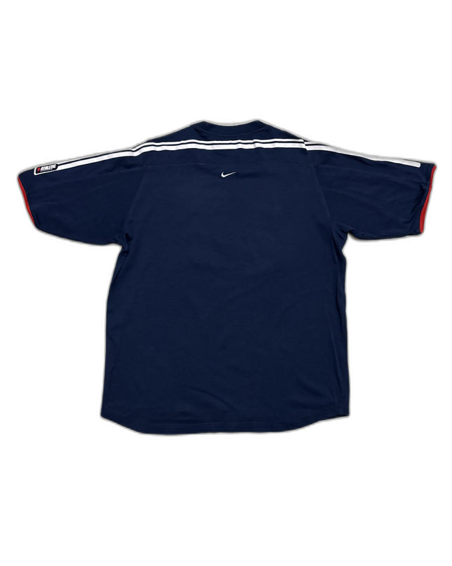 Nike Graphic Crew Neck Navy Blue T-Shirt - L