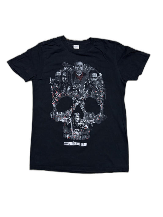 Gildan AMC The Walking Dead Skull Montage 2016 Graphic T-Shirt - S
