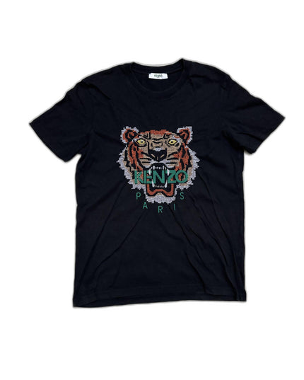 Kenzo Paris Tiger Graphic Black T-Shirt - S