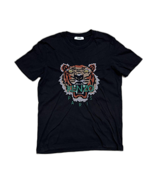 Kenzo Paris Tiger Graphic Black T-Shirt - S