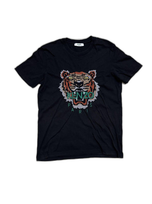 Kenzo Paris Tiger Graphic Black T-Shirt - S