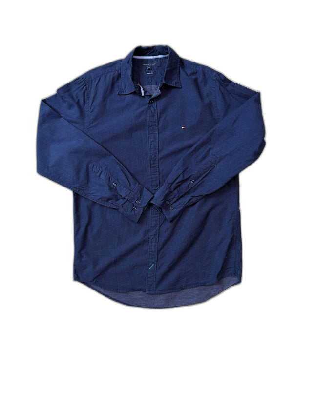 Tommy Hilfiger Regular Fit Navy Blue Shirt - S