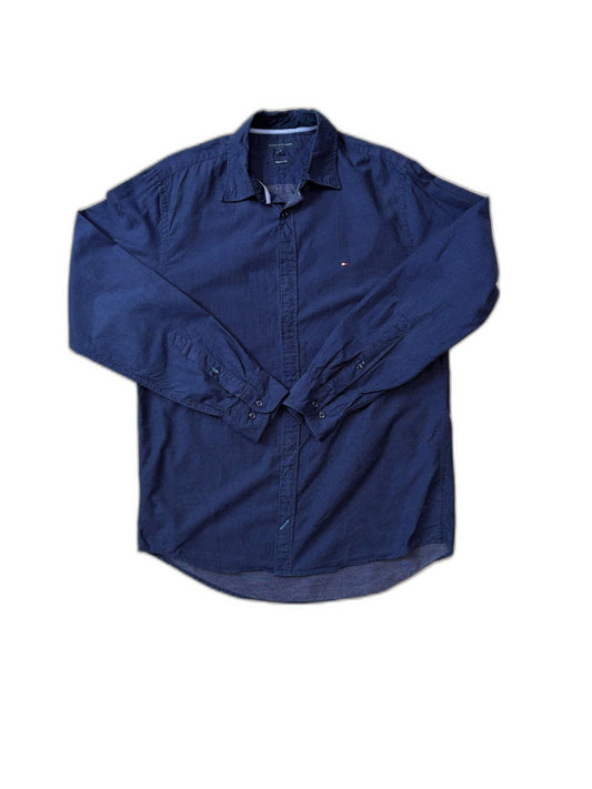 Tommy Hilfiger Regular Fit Navy Blue Shirt - S