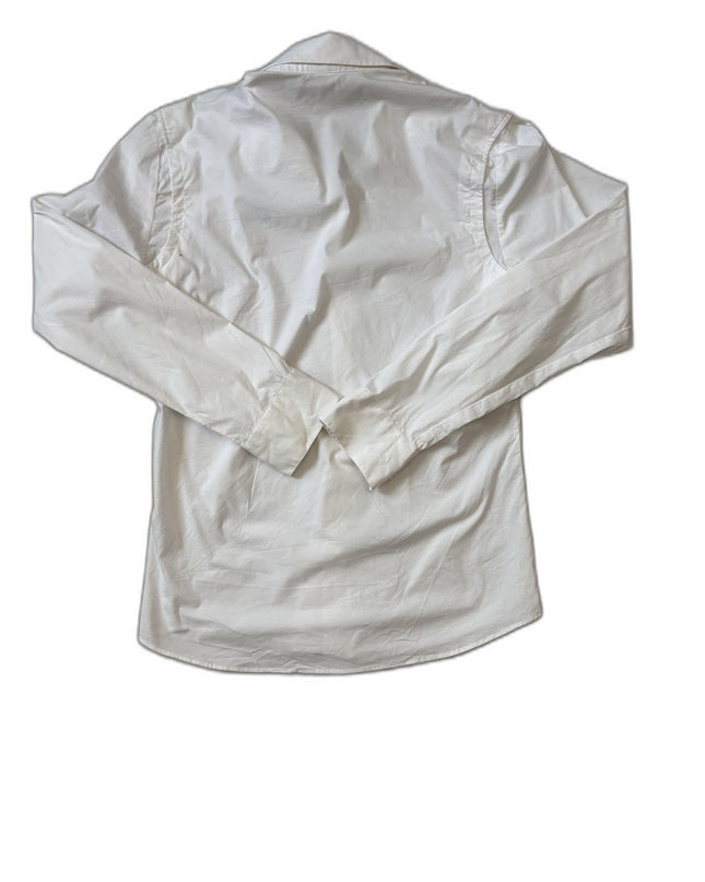 Adidas Classic White Performance Button-Up Shirt - XS