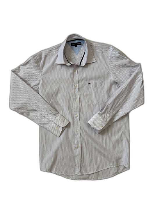 Tommy Hilfiger Classic Pinstripe Button-Up Shirt - S