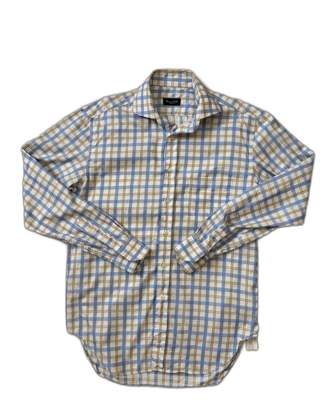 Massimo Dutti Collezioni Plaid Long Sleeve Dress Shirt - M
