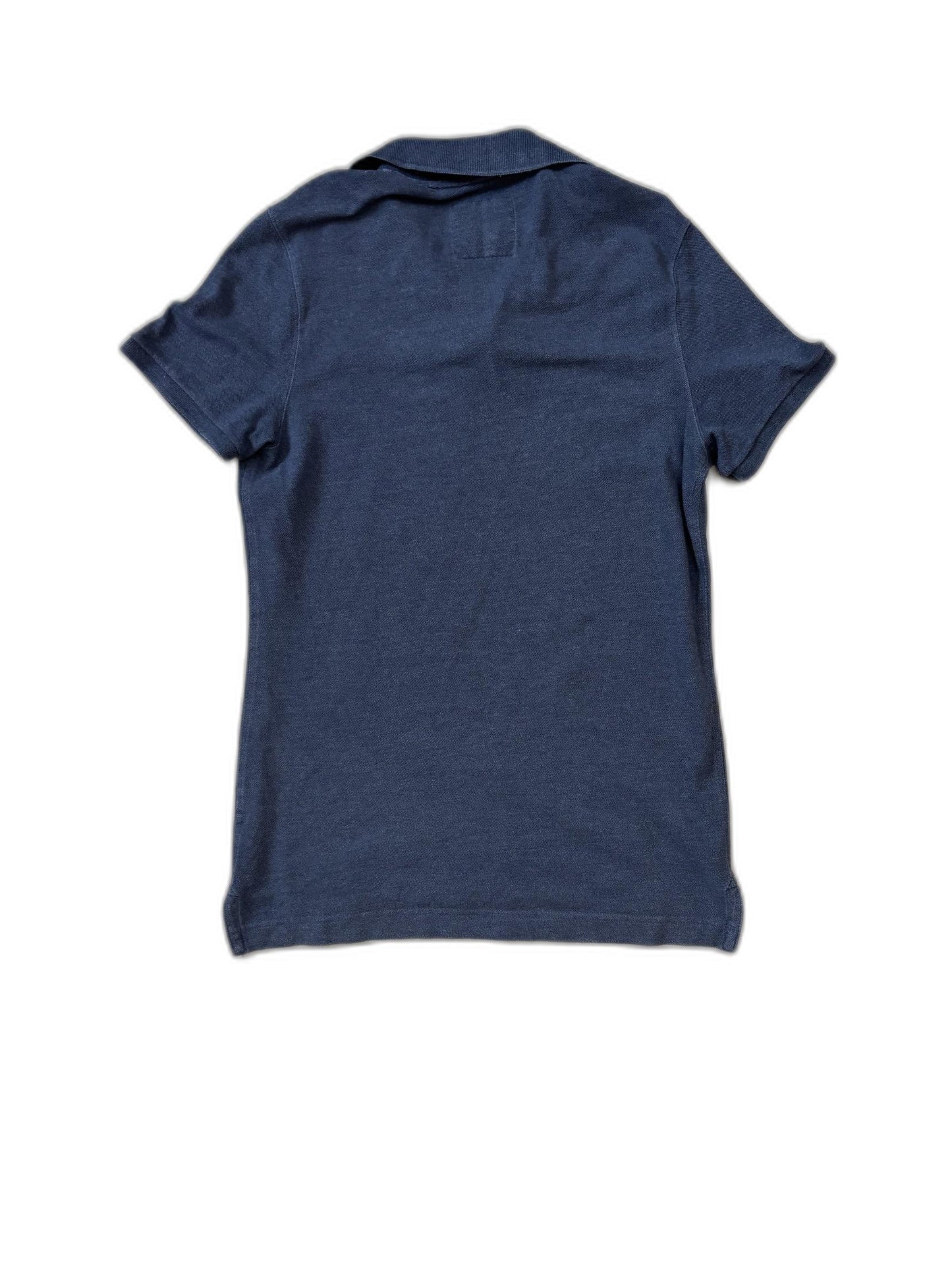 Abercrombie & Fitch Y2K Navy Blue Muscle Fit Polo Shirt - S