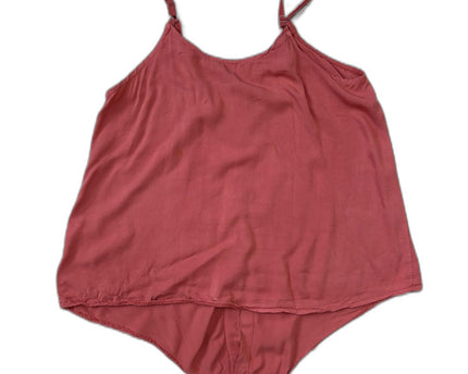 Crane Pink Button Down Sleeveless Cami Top - M