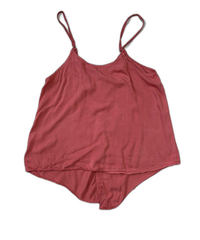 Crane Pink Button Down Sleeveless Cami Top - M