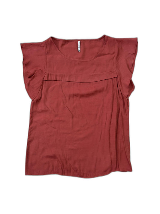 Stradivarius Rust Soft Flowy Top - S