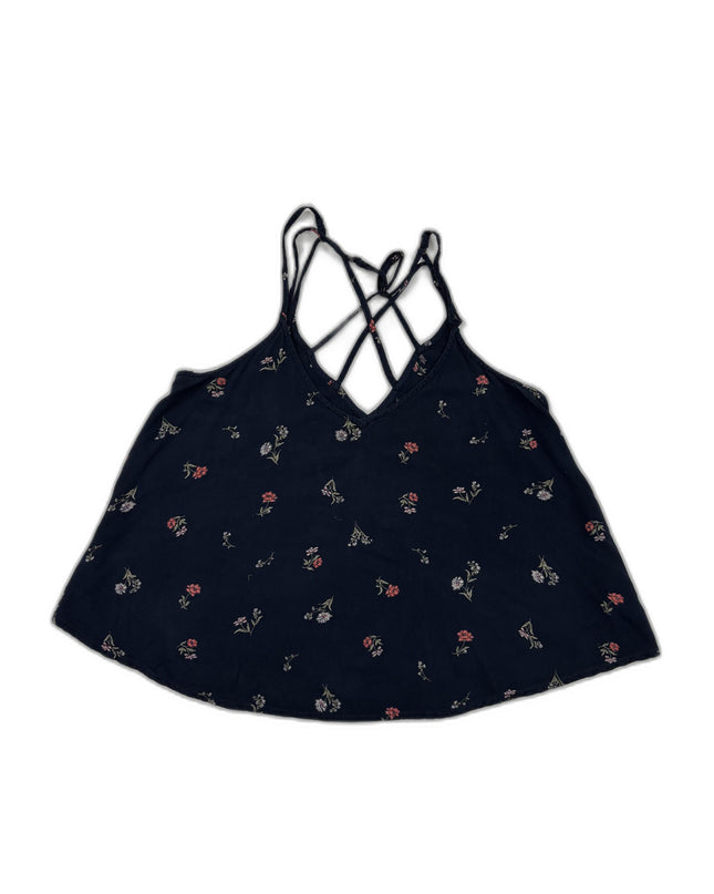 Hollister Floral Crisscross Straps Cami Top - M