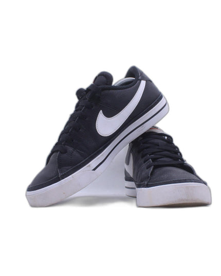 Nike Black Leather Court Legacy Canvas Casual Air Force Shoe | EU 40