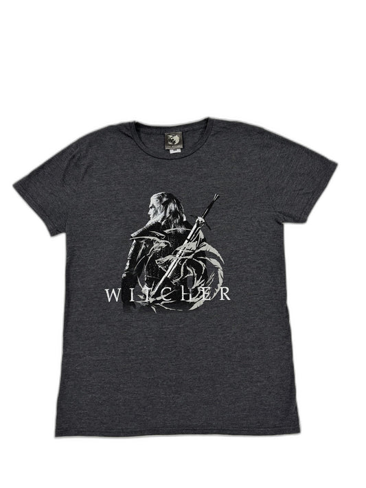 The Witcher Gray Geralt Graphic T-Shirt - S