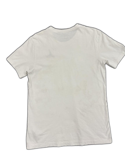 Jordan White Jumpman Embroidered Casual T-Shirt - S