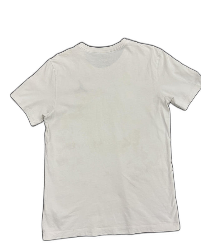 Jordan White Jumpman Embroidered Casual T-Shirt - S