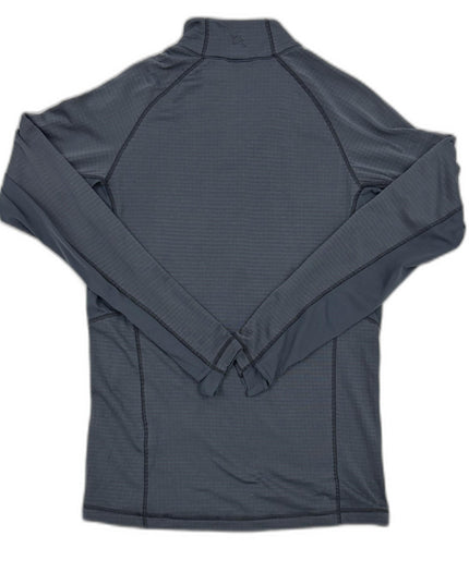 Rab Lightweight Quarter-Zip Grid Fleece Gray Pullover - XS