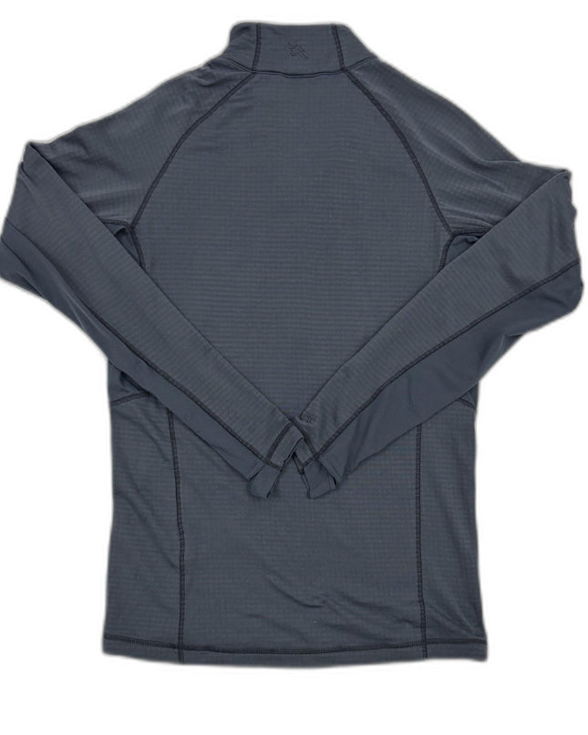 Rab Lightweight Quarter-Zip Grid Fleece Gray Pullover - XS