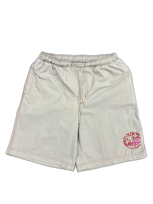 Tom Tailor Cream Beach Casual Shorts - S | Waist: 28"
