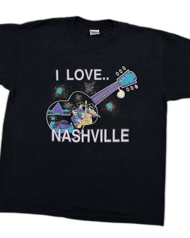Belton "I Love Nashville" Graphic Black T-Shirt - L