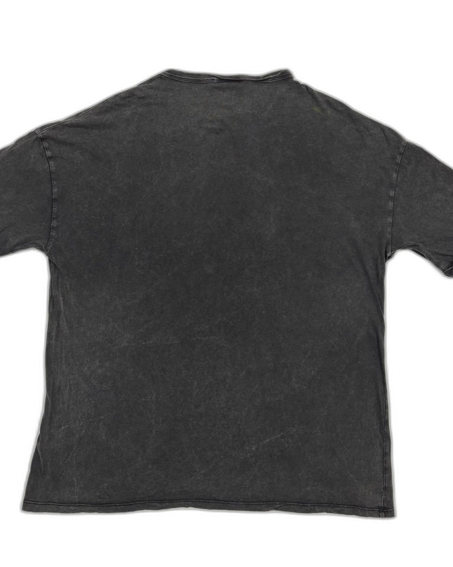 Zara Trafaluc Dynasty Washed Black 80s TV Graphic T-Shirt - L