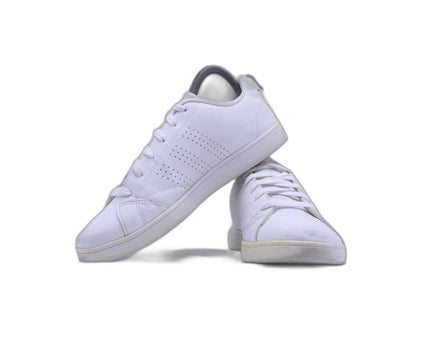 Adidas Neo Cloudfoam Shoes Advantage Clean Leather White Green | EU 39
