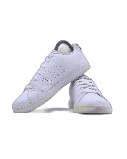 Adidas Neo Cloudfoam Shoes Advantage Clean Leather White Green | EU 39