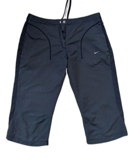 Nike Drawstring Waist Navy Blue Capri Pants - S
